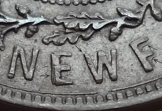 Re-engraved E & F in NEWF
