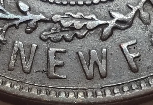 Re-engraved E & F in NEWF