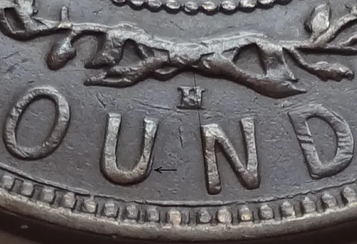 Re-engraved Letters in OUND
