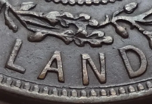 Re-engraved Letters in LAND