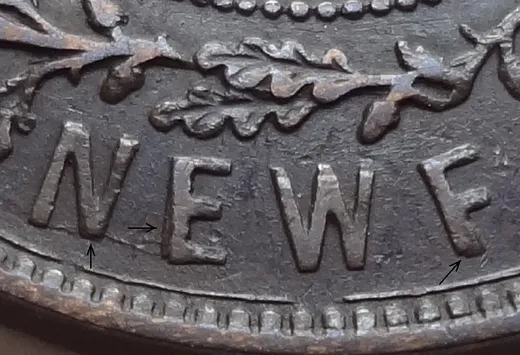 Re-engraved Letters in NEWF