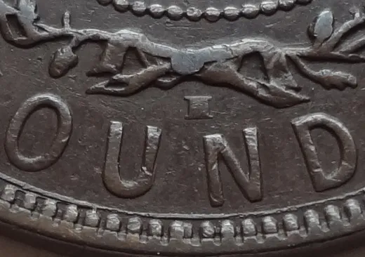 Re-engraved Letters in OUND
