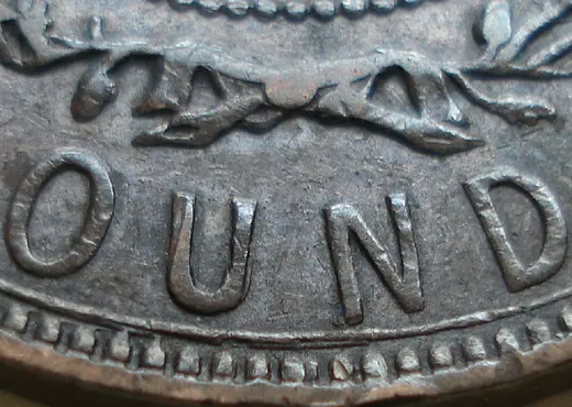 Re-engraved Letters in OUND