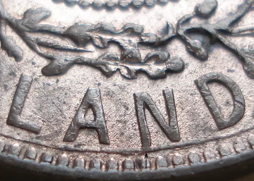 Re-engraved Letters in LAND
