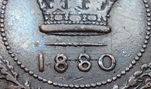 Medium Date, Repunched 88, Narrower 80