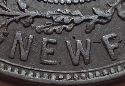 Re-engraved Letters in NEWF