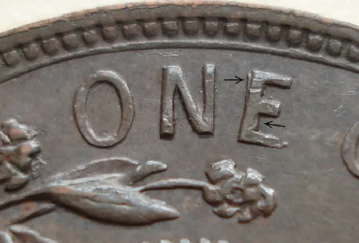 Re-engraved Letters in ONE