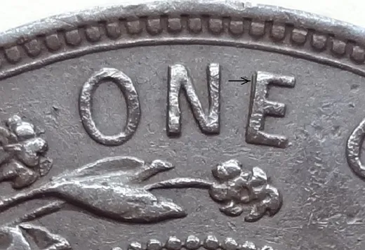 Re-engraved E in ONE