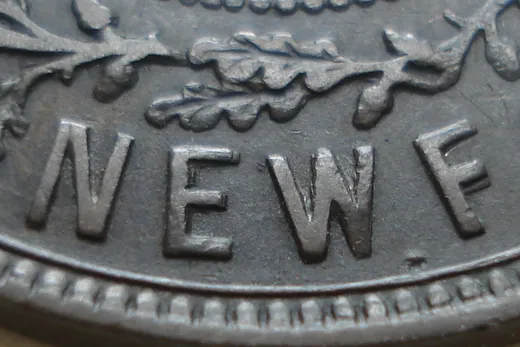 Re-engraved E & F in [NEWF]