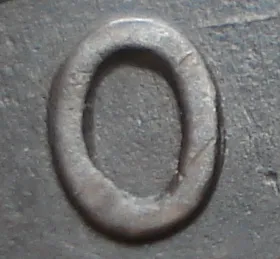 Re-engraved O in ONE