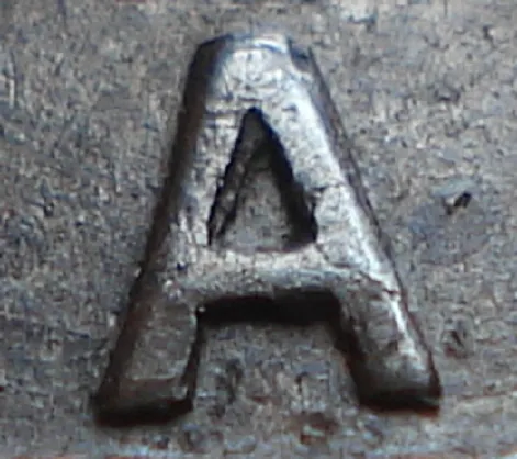 Re-engraved A in LAND