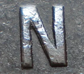 Re-engraved N in CENT