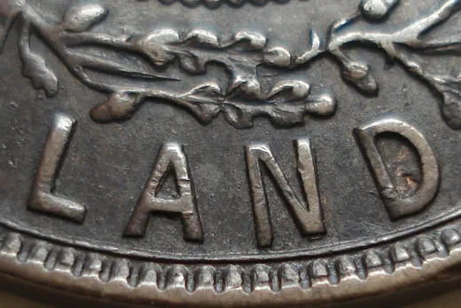 Re-engraved Letters in [LAND]