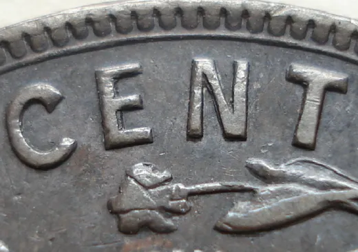 Re-engraved Letters in [CENT]