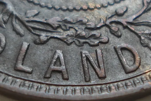Re-engraved Letters in [LAND]