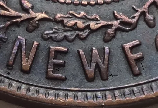 Re-engraved Letters in NEWF