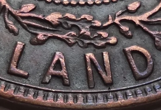 Re-engraved Letters in LAND