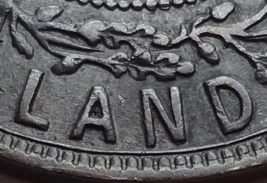 Re-engraved Letters in LAND