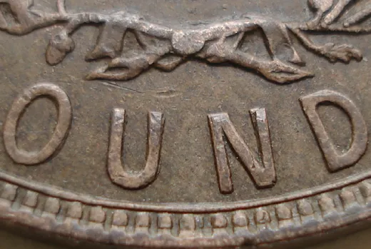 Re-engraved Letters in OUND