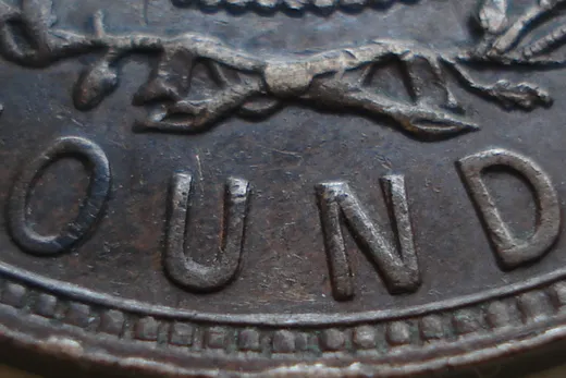 Re-engraved Letters in OUND