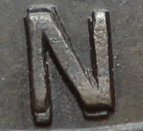 Re-engraved N in LAND