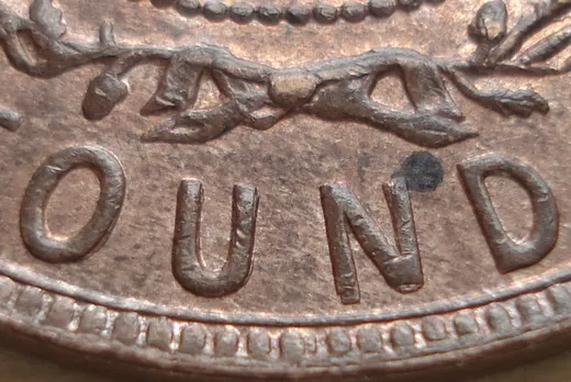 Re-engraved Letters in OUND