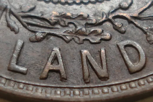 Re-engraved Letters in LAND