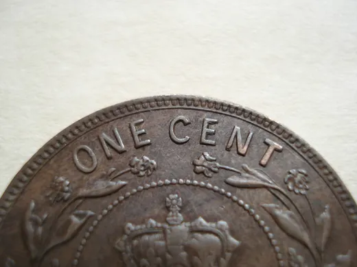 Re-engraved C in CENT