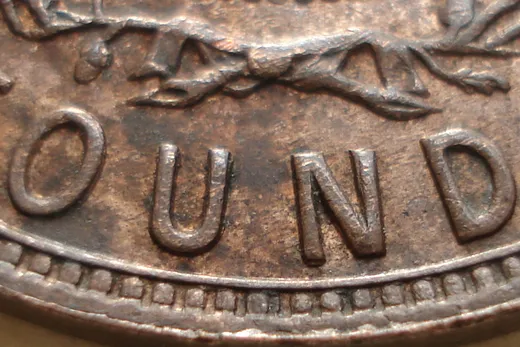 Re-engraved Letters in OUND