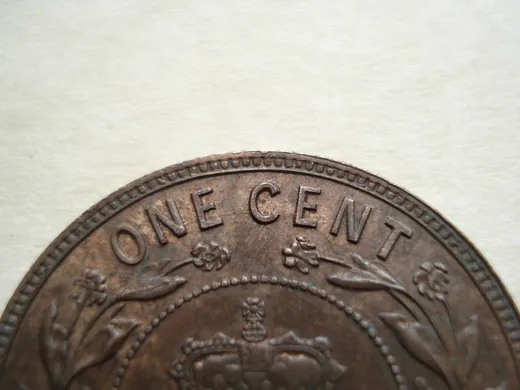 Re-engraved C in CENT