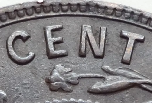 Re-engraved Letters in CENT