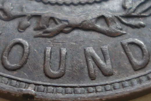Re-engraved Letters in OUND