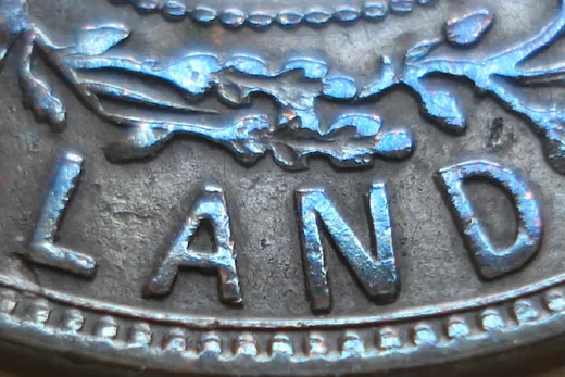 Re-engraved Letters in LAND