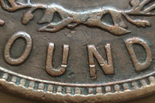 Re-engraved Letters in OUND