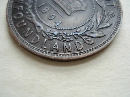 Re-engraved N in LAND
