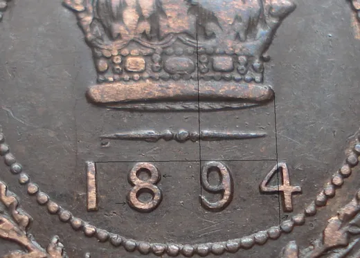 Wide Date, Repunched 8, Low 4