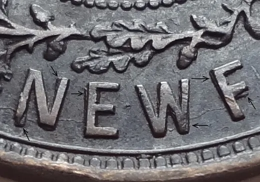Re-engraved Letters in NEWF