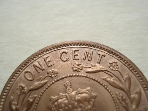 Re-engraved E in CENT