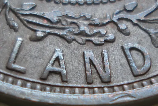 Re-engraved A & N in LAND
