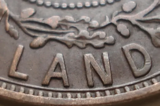 Re-engraved Letters in LAND