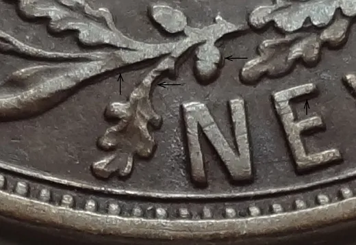 Medium Date, Re-engraved Acorn