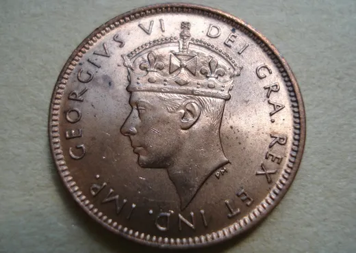 1938 One Cent, coin 1, obverse