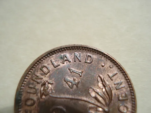 Re-engraved N in LAND