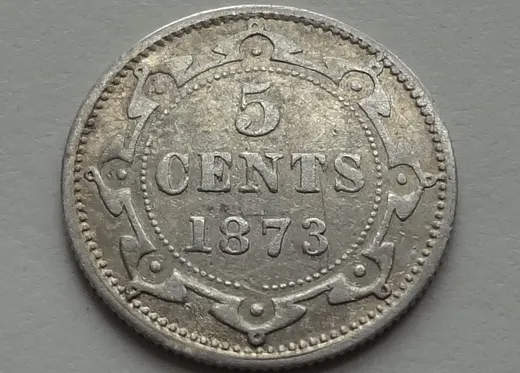 1873 5 Cents, coin 1, reverse