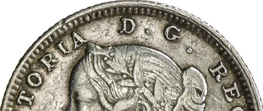 1873 5 Cents, coin E1, obverse
