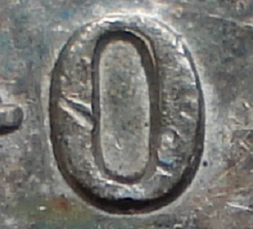 Narrow Date, High 4, Repunched 0