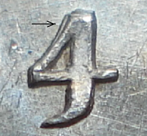 Wide Date, High 40, Repunched 4