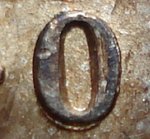 Wide Date, Repunched 40 (Weak 4)