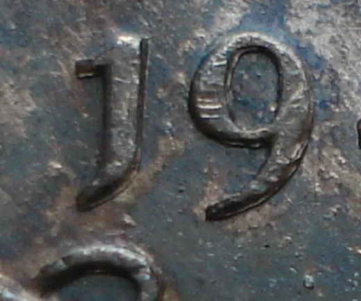 Narrow Date, Re-engraved Reverse