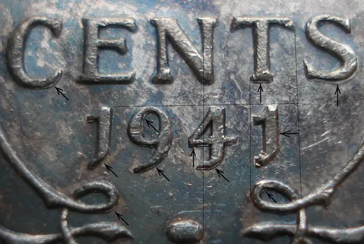 Narrow Date, Re-engraved Reverse